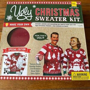 Ugly Christmas Sweater Kit NWT Size XL